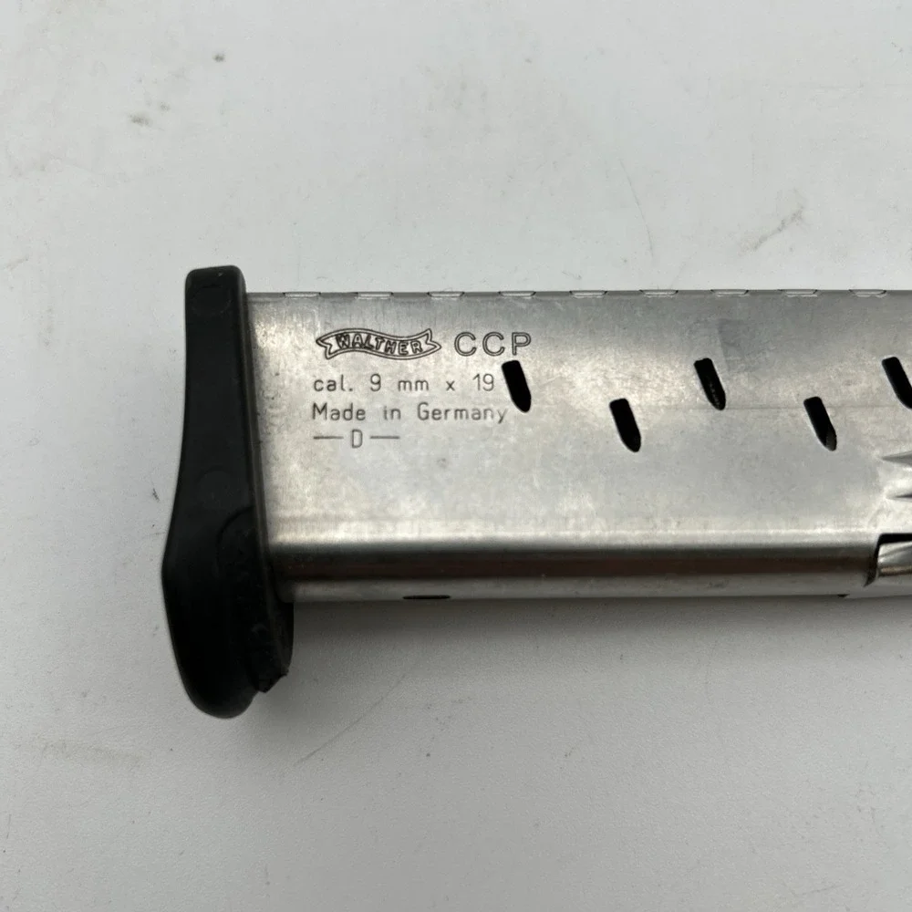 Walther CCP 9mm 8 Round Magazine Clip OEM STAINLESS STEEL